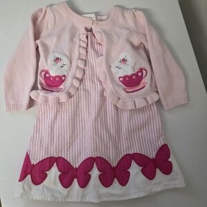 Baby Girl dress with cardigan